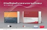 Halbjahresvorschau - DeutscherAnwaltVerlag · PDF filePamer Der Fahrzeugschaden, 2. Auflage Neu ca. Dezember 2015 Reisert Das Fahreignungsregister in der anwaltlichen Praxis, 2. Auflage
