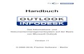 Outlook Infodesk Handbuchx.infodesk.de/manuals/OutlookInfodesk_Handbuch_V11.pdf · 6 1. Einführung Outlook Infodesk ist eine leistungsfähige und vor allem leicht zu bedienende Software