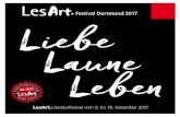 Festival Dortmund 2017 Liebe Laune Leben · PDF fileLiebe Laune Leben LesArt.Literaturfestival vom 9. bis 18. November 2017 Festival Dortmund 2017