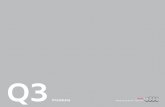 Preisliste Q3 - audizentrum- · PDF fileErklärungen zu den Fußnoten finden Sie auf Seite 34. Grundmodelle Audi Q3 Benzinermodelle Motor Getriebe Zylinder Hubraum in cm3 Leistung