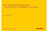 DHL Geschäftskundenportal - Die Funktion „Versenden“ im ... · PDF file2 Nutzen Sie die neue Versandfunktion von DHL Paket im DHL Geschäftskundenportal Versandabwicklung Hier