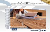 REISSER CABRI  · PDF fileDIE innovative Bimetall-Terrassenschraube in Edelstahl A4 mit Stahlspitze REISSER CABRI® Terrassenschraube Schnelle und saubere Ergebnisse in einem