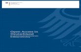 Open Access in Deutschland - BMBF · PDF file1 Inhaltsverzeichnis Vorwort 3 I. Einleitung 4 Open Access – digitalen Wandel in der Wissenschaftspraxis erreichen