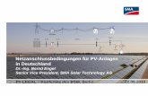 Trafo P Q P 3~ P Q MS-N etz 20 k V P 0,4 k V L eitu ng H ... · PDF fileNetzanschlussbedingungen für PV-Anlagen in Deutschland Dr.-Ing. Bernd Engel Senior Vice President, SMA Solar