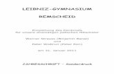 Leibniz Jahresschrift 2011 - Sonderdruck · PDF fileImpressum: Diese Jahresschrift wird herausgegeben vom Kollegium des Leibniz-Gymnasiums Remscheid in Zusammenarbeit mit dem Förderverein.