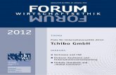 Tchibo GmbH - dnwe.de WE print/Forum_2012we… · 2012 Jahresschrift des DNWE, 20. Jahrgang, 2012 THEMA Preis für Unternehmensethik 2012: Tchibo GmbH DISKURS n Vertrauen und CSR