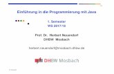 1. Semester WS 2017/18 Prof. Dr. Herbert Neuendorf DHBW ... · PDF fileAu t oma en h ri Theorie der formalen Sprachen Compilerbau ... ERP = Enterprise Resource Planning Systems Die