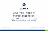 Cloud Wars–what‘sthe smartestdataplatform? · PDF file• Microsoft Certified Systems Associate (MCSA) für Cloud Platform • Microsoft P-TSP Data Platform • Leitung SQL PASS