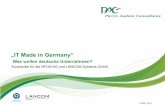 „IT Made in Germany“ - nfon.com · PDF fileAbhör-Affäre werben viele deutsche IT-Anbieter mit dem deutschen Qualitätssiegel. Ist das reines Marketing oder stoßen IT-Lösungen