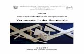 Vermessen in der Geometrie - Goethe-Universitätludwig/vorlesungen/skripten/vermessen/... · SS2004 Vermessen in der Geometrie Vermessen in der Geometrie Das Wort „Geometrie“