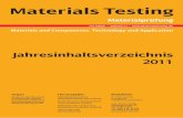 Materials Testing - Carl Hanser Verlagfiles.hanser.de/zeitschriften/docs/212613114217-43_JIV_2011.pdf · Materials Testing Materialprüfung ... Dr. Fritz Taucher K. Schmied ... Leonhardt