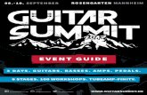 0 8 . / 0 9 . / 1 0 . September 2017 - Guitar · PDF fileMit dem Guitar Summit im Rosen-garten fi ndet in der UNESCO City ... Gästen wie GUTHRIE GOVAN, VICTOR SMOLSKI, GREGOR HILDEN,