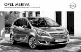 Opel MeRIVA - Opel Deutschland · PDF fileOpel Meriva 4 Serienausstattung Allgemeine Serienausstattung – Selection ab € 16.435,00 Sicherheit Adaptives Bremslicht Airbagsystem: