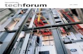 tech ThyssenKrupp forum · PDF fileDer erste Preis wurde an ThyssenKrupp Aufzugswerke verliehen: Mit ihrem Beitrag des TWIN, einem Auf-zugskonzept,