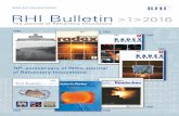Steel and Industrial Edition RHI Bulletin >1>2016 · PDF fileSteel and Industrial Edition RHI Bulletin >1>2016 The Journal of Refractory Innovations 70th anniversary of RHI’s Journal