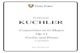 Ferdinand KUCHLER - duo-klier.comduo-klier.com/wp-content/uploads/2013/11/Kuchler-Concertino-Op.11.pdf · Ferdinand KUCHLER Concertino in G Major Op.11 Violin and Piano 1st position