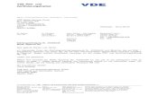 VDE Prüf- und Zertifizierungsinstitut - · PDF fileMerianstrasse 28 HRB 43618 BLZ 500 800 00 to DIN EN ISO/IEC 17020, 17021, ... 2012-08-01 924214-3972-0001 Auftrag Nr. Order No.