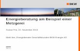 Energieberatung am Beispiel einer Metzgerei - svk.ch · PDF file(Bewegungs- und Präsenzmelder)