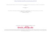Die Gefahrstoffverordnung 2010 - Other - beck-shop.de · PDF fileDie Gefahrstoffverordnung 2010 Gefährdungsbeurteilung, ... Einstufung und Kennzeichnung nach der Stoffrichtli-nie