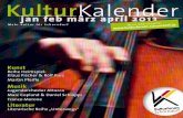 jan feb märz april 2013 - kulturforum- · PDF fileKonzert Franco Morone – solo Der italienische Weltklassegitarrist spielt Eigenkompositionen und brillante Arran-gements für sechs