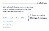 Wie globale Investmentstrategien und · PDF fileReha-Markt verändern 1. Nationales Reha-Forum 2017 Berlin, 24. März 2017 Prof. Dr. Peter Borges ... 45 9.102 5,8% ( x ) Fresenius