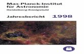 Jahresbericht Heidelberg-Königstuhl für Astronomie Max ... · PDF fileAstronomie in Heidelberg mit dem Ziel, ... bundenen komplexen technologischen Probleme wurden in Zusammenarbeit
