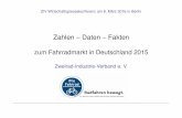 zum Fahrradmarkt in Deutschland 2015 - ZIVziv-zweirad.de/fileadmin/redakteure/Downloads/Marktdaten/PK_2016... · Verkauf Fahrräder und E-Bikes in Deutschland (Menge in Mio. Stück)