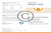 flyer omega3 EPA d - Burgerstein · PDF fileWer profitiert von Burgerstein Omega-3 EPA? Burgerstein Omega-3 EPA ist speziell geeignet für alle Personen, die langfristig von den positiven
