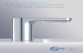 ceraPlus sensor eleganz und sIcherheIT auf der ganzen · PDF file4.1. wasser fließt, solange sensor - 2 sek nachlauf, 4.1.1. auto spülung off 6, 12, 24, 48, 72 stunden Handwasch