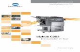 bizhub C252 - Easy Informations- & Bürotechnik GmbHeasy-buerotechnik.de/pub/PDF/Minolta_bizhub_C252.pdf · bizhub C252, Office System n Neben seinen Standardfunktionen wie Netzwerk-