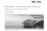 Montage- und Bedienungsanleitung - · PDF fileMontage- und Bedienungsanleitung Regelung R12 DigiCompact ComfortLine FunctionLine Art.-Nr.: 30 43 469 Änderungen vorbehalten 04/04 VOD