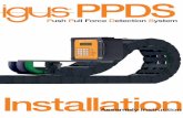 PPDS - igus.de · PDF fileVor Montage der PPDS Box und Inbetriebnahme bitte die Anbindeh he beachten!! Before assembling and starting the PPDS box, please check