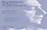 Frankfurter Adorno- Vorlesungen - · PDF fileFrankfurter Adorno-Vorlesungen 21. bis 23. Juni 2017 Foto: Wolfgang Hau t/ Frankfurter Allgemeine Zeitung Veranstalter: Institut für Sozialforschung