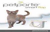 FrontCover SmartflapManual EN v1 - · PDF filechip kommt. In diesen Ausnahmefällen kann die Pet Porte Smart Flap nur wie eine traditionelle Katzenklappe benützt werden ohne selektiven