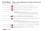 HSBC Vortragsprogramm - boersentag- · PDF fileHSBC Vortragsprogramm Raum C121 / Auritm 3 10.00 – 10.30 Uhr Die Hausse nährt die Hausse – auch 2018? Referent: Jörg Scherer, Leiter