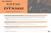 Drum Trigger Modul DTX502 - de. · PDF file1 DTX502 – Referenzhandbuch DTX502 Diese Anleitung beschreibt die Funktionen, die durch Anschließen Ihres DTX502 Drum-Trigger-Moduls an