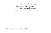 Martin Heidegger Die Grundbegriffe der Metaphysikdownload.klostermann.de/leseprobe/9783465040934_leseprobe.pdf · Martin Heidegger Die Grundbegriffe der Metaphysik Welt – Endlichkeit