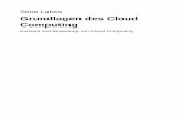 Stine Labes Grundlagen des Cloud Computing · PDF fileProjektbeschreibung Im Projekt „Government Green Cloud Laboratory (Akronym: GGC-Lab)“ werden auf Laborebene die Möglichkeiten