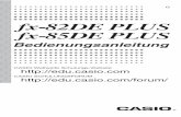 fx-82DE PLUS fx-85DE PLUS Users Guide Ger - CASIOsupport.casio.com/de/manual/004/fx-82_85DE_PLUS_DE.pdf · (TABLE) ..... 22 Rechenbereiche, Anzahl der Stellen und Genauigkeit.....