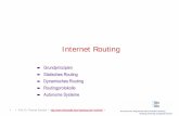 Rechnernetze: Internet Routingschmidt/rn/ip-routing.pdf · OSPF verarbeitet neben Topologieinformationen auch Cost-Gewichte