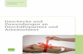 Geschenke und Zuwendungen an Geschäftspartner und …stb-haendeler.de/sites/infobroschueren/uploads/Geschenke und... · 2 Geschenke und Zuwendungen an Geschäftspartner und Arbeitnehmer