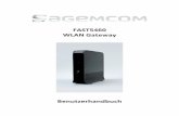 FAST5460 WLAN Gateway - kabel. · PDF file4 . 1. Übersicht . Das Sagemcom FAST5460 WLAN Gateway ist eines der ersten 11ac EuroDOCSIS 3.0 Gateways. Es ist für die Nutzung Zuhause,