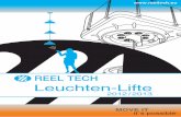 Leuchten- · PDF file3 inhalt Technische Informationen Seite Die richtige Auswahl, Sicherheit, Standard- / Multikontakt Lift 4- 7 REEL TECH Leuchten-Lifte Artikel Hebegewicht