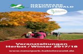 Veranstaltungen Herbst / Winter 2017/18 · PDF file3 Das Naturschutzgebiet Glockenborn Sonntag, 3. September 2017, 9:30 Uhr – ca. 12:00 Uhr Treffpunkt: Wolfhagen, Parkplatz Glocken-born