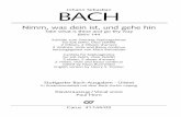 BACH -   · PDF fileSatz, einer Sopran-Arie, hat Bach eine obligate Oboe (d'amore) vorgeschrieben. Die beiden Solostimmen konzertie-ren über dem Continuo,