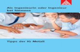 Als Ingenieurin oder Ingenieur bei Siemens - DGB- · PDF file4 1 Weitere Informationen ﬁnden Sie in unserer Broschüre „Ratgeber Arbeit & Recht für Beschäftigte des Siemens-Konzerns“,