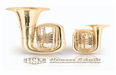 Bb Tuba - hsm-brass.de · PDF fileB-Tuba, Modell 20/07 • 4 – ventilige Zylindermaschine • Bohrung 21 mm • Druckwerk mit Kreuzgelenk / Unibal • Schallstückdurchmesser 47
