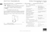 RITTO TWINBUS Video-Hausstation · PDF file2 Video-Hausstation Color 1.4 Zubehör 1.5 Montagevoraussetzungen 2. Installation Video-Türsprechanlage mit dezentraler Speisung Blockschaltbild:Video