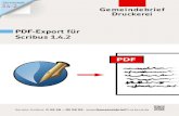 PDF-Export für Scribus 1.4 - GemeindebriefDruckerei · PDF filedas ICC-Profil in den Ordner C:\Windows\System32\spool\drivers\color für ... Weiterhin wählen Sie bei CMYK-Bilder,