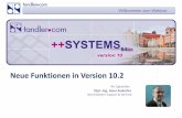 Neue Funktionen in Version 10 - tandler.com+SYSTEMS_Release_new… · ist u.a. in DVWK-R-113 beschrieben und auch in ATV-DVWK-M-165 sowie in DVWK-S-124 genannt. Es existieren zahlreiche